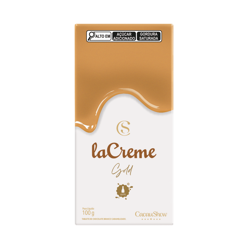 Tablete laCreme Gold de Chocolate Branco 100g